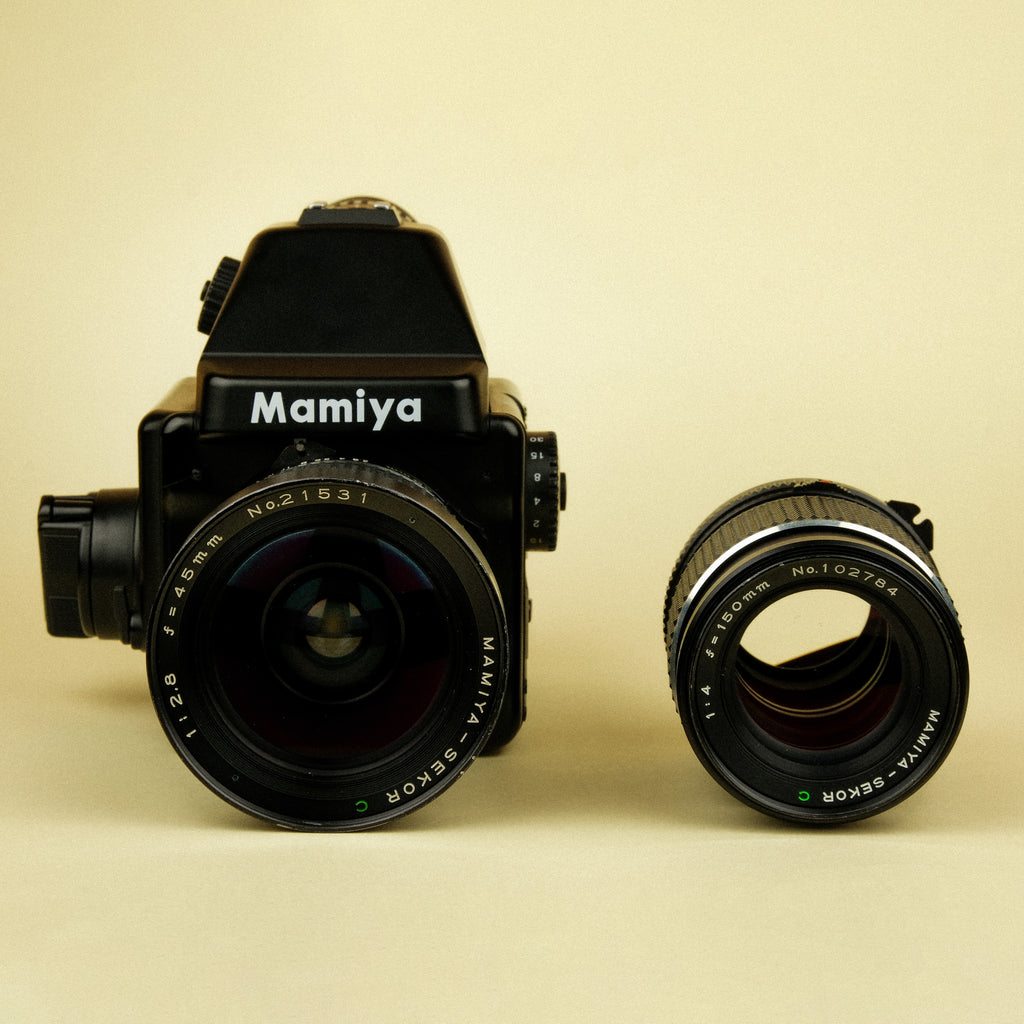 Mamiya 645 E + 45mm + 150mm
